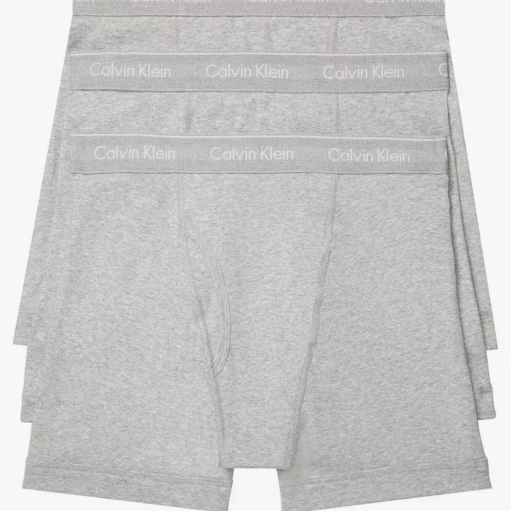 Calvin Klein Men's Light Gray Boxer Briefs XL